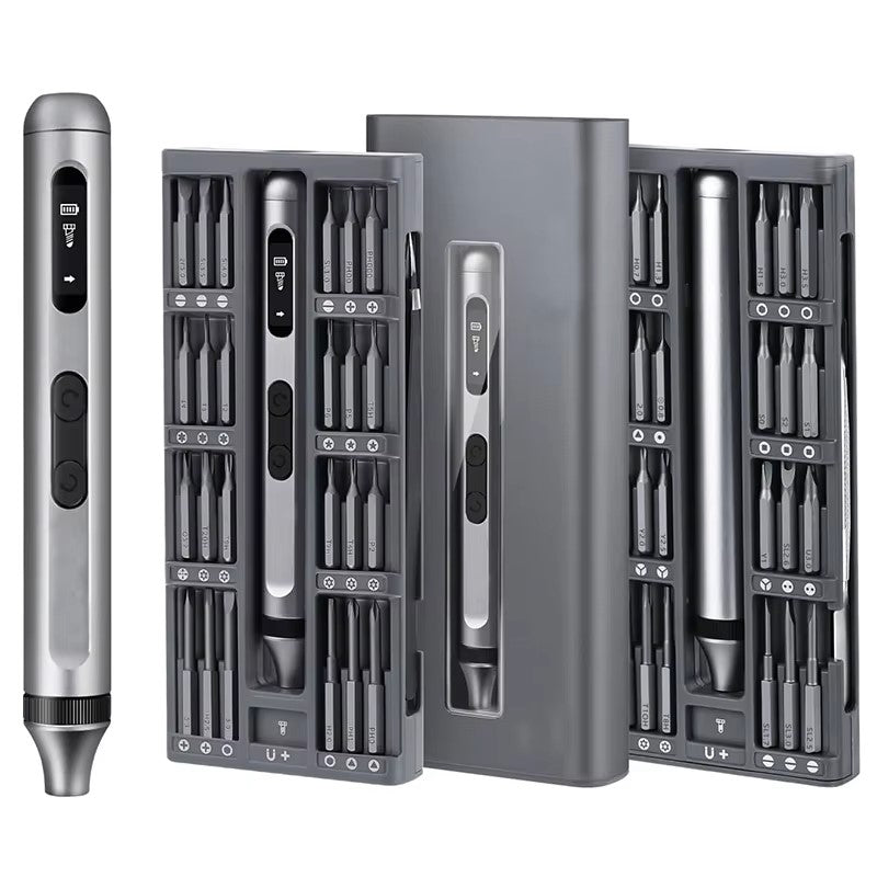 50-in-1 Electric Screwdriver Set – Magnetic Cordless Mini Screwdriver with OLED Display