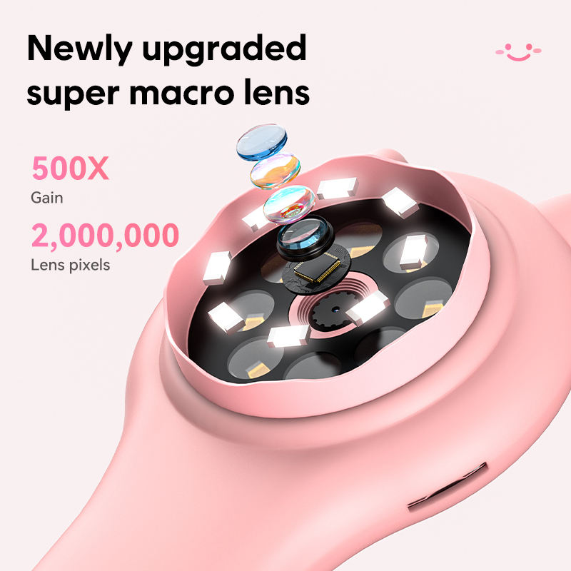 500× Handheld Digital Microscope with 1080p Display & 2″ IPS Screen