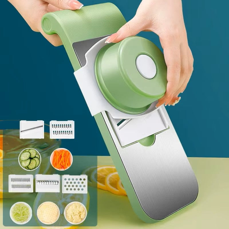 7-in-1 Vegetable Cutter & Grater Set – Multi Slicer, Shredder & Peeler for Fruits and Vegetables