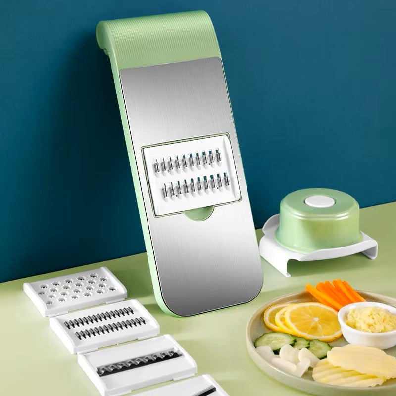 7-in-1 Vegetable Cutter & Grater Set – Multi Slicer, Shredder & Peeler for Fruits and Vegetables
